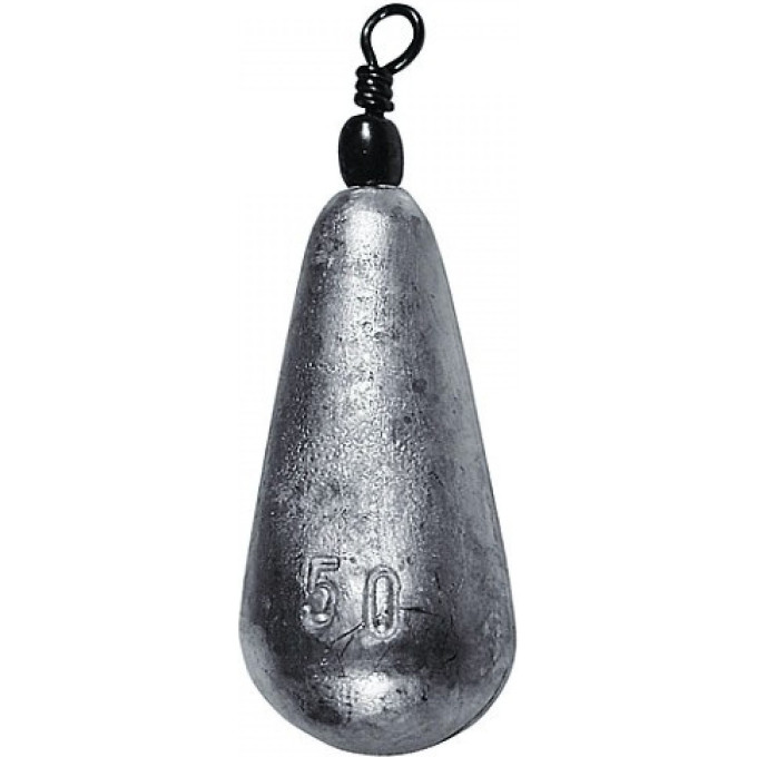 Грузило свинцовое SALMO Конус с вертлюгой 100г P5507-100